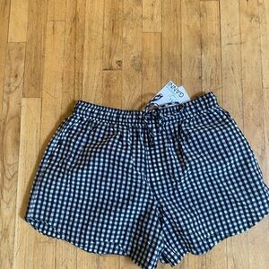 Ganni checkered shorts. Size 42. NWT!!